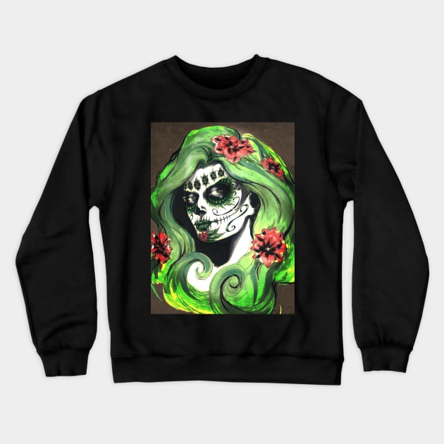 Day of the Dead Ivy Crewneck Sweatshirt by ArtofBREED